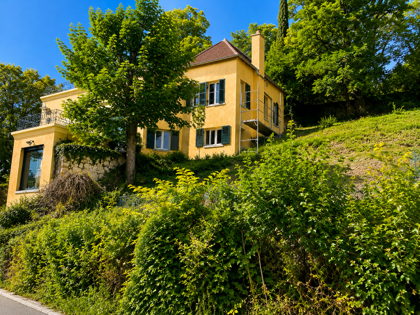 Ravalement Vetheuil bords de seine