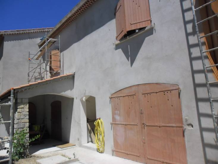 Enduit de façades sur une maison à Six Fours les Plages