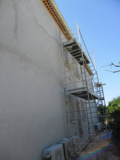 Enduit de façades sur une maison à Six Fours les Plages