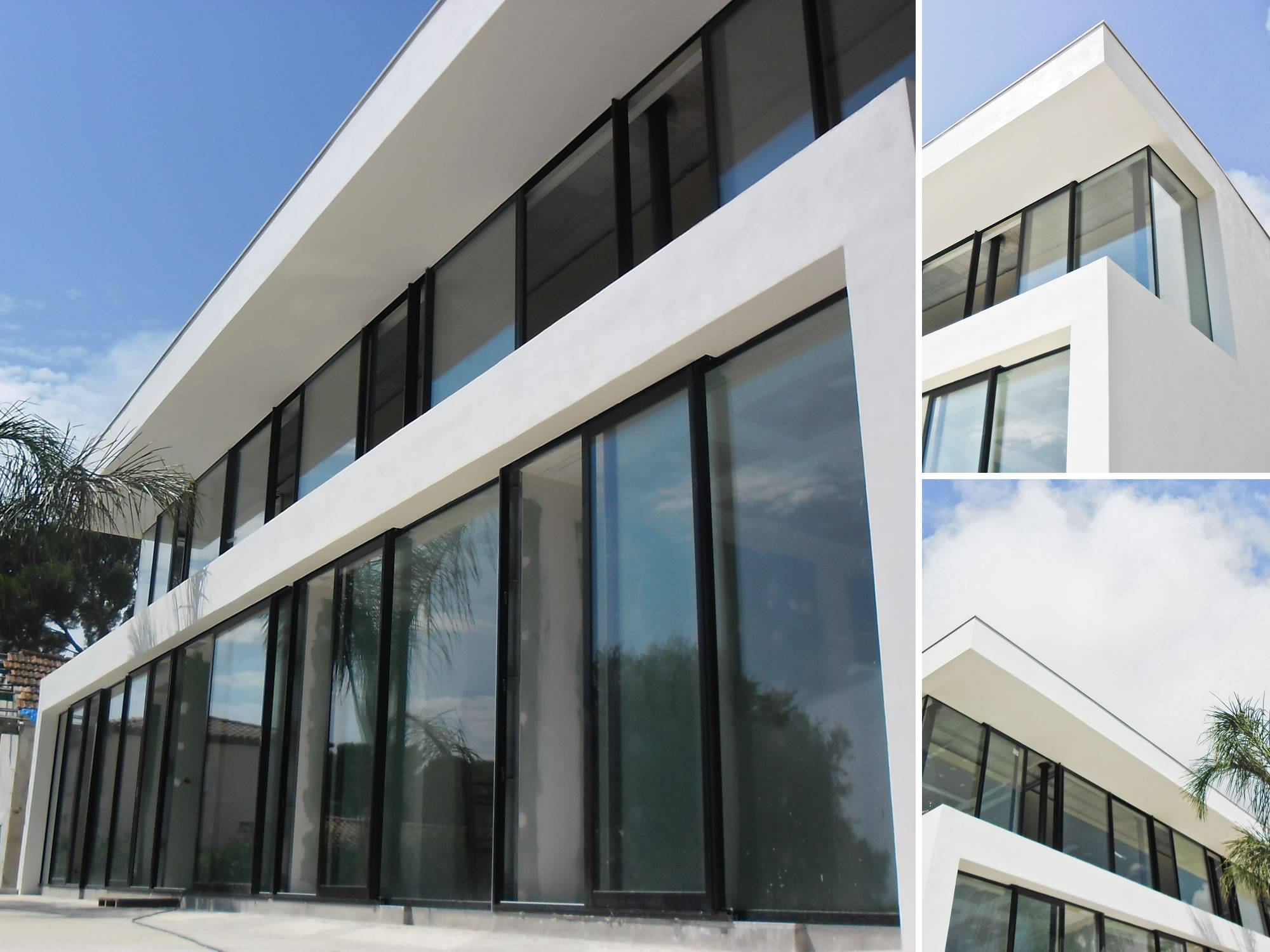 Villa à Sanary-sur-Mer, architecte M. Rudy Ricciotti : Marmorino lissé sur ITE