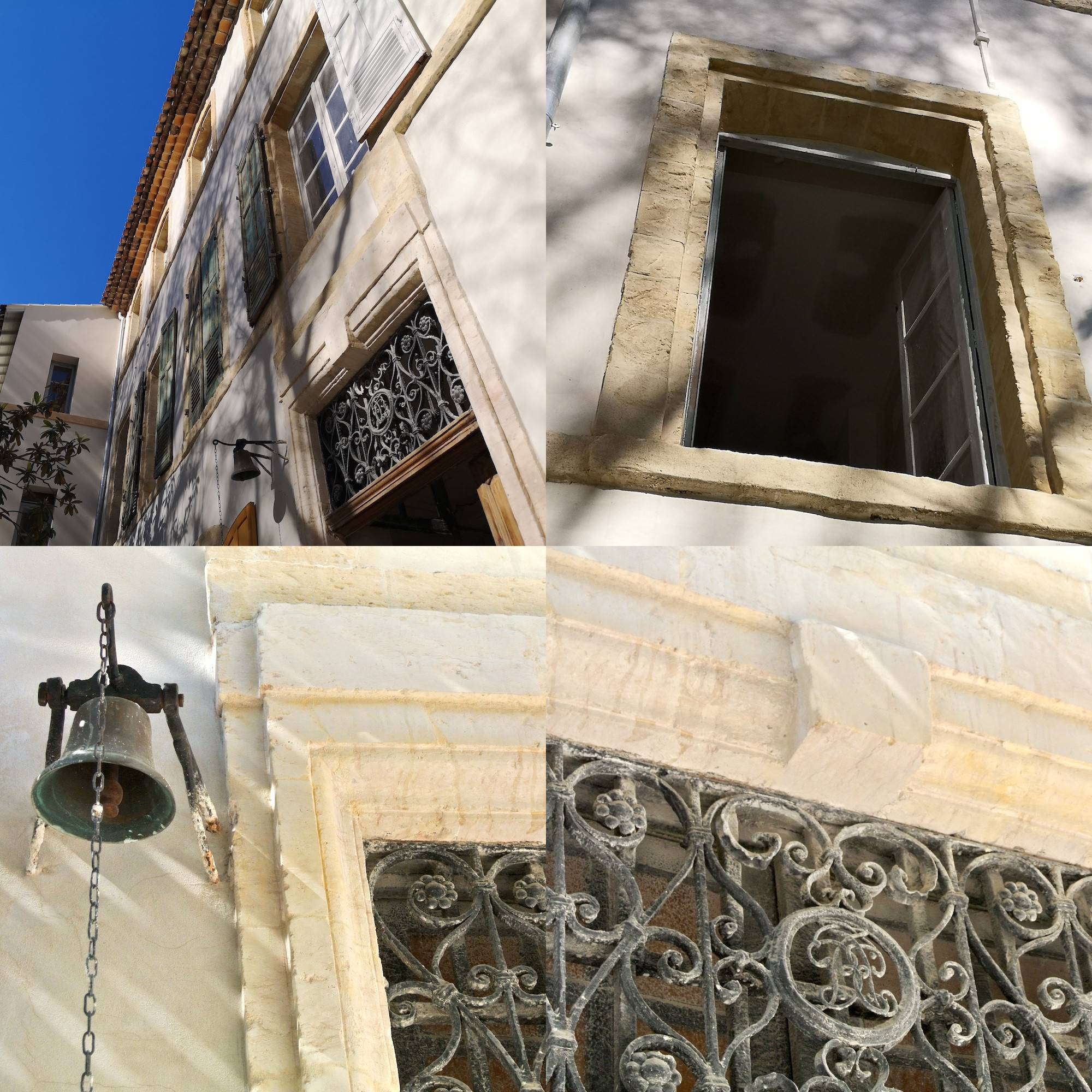 Réhabilitation des façades et modénatures en pierre de taille de l'ancienne école Saint Thomas d'Aquin à Marseille (13006) - Bât. C - ABF : M. Frédéric AUBANTON