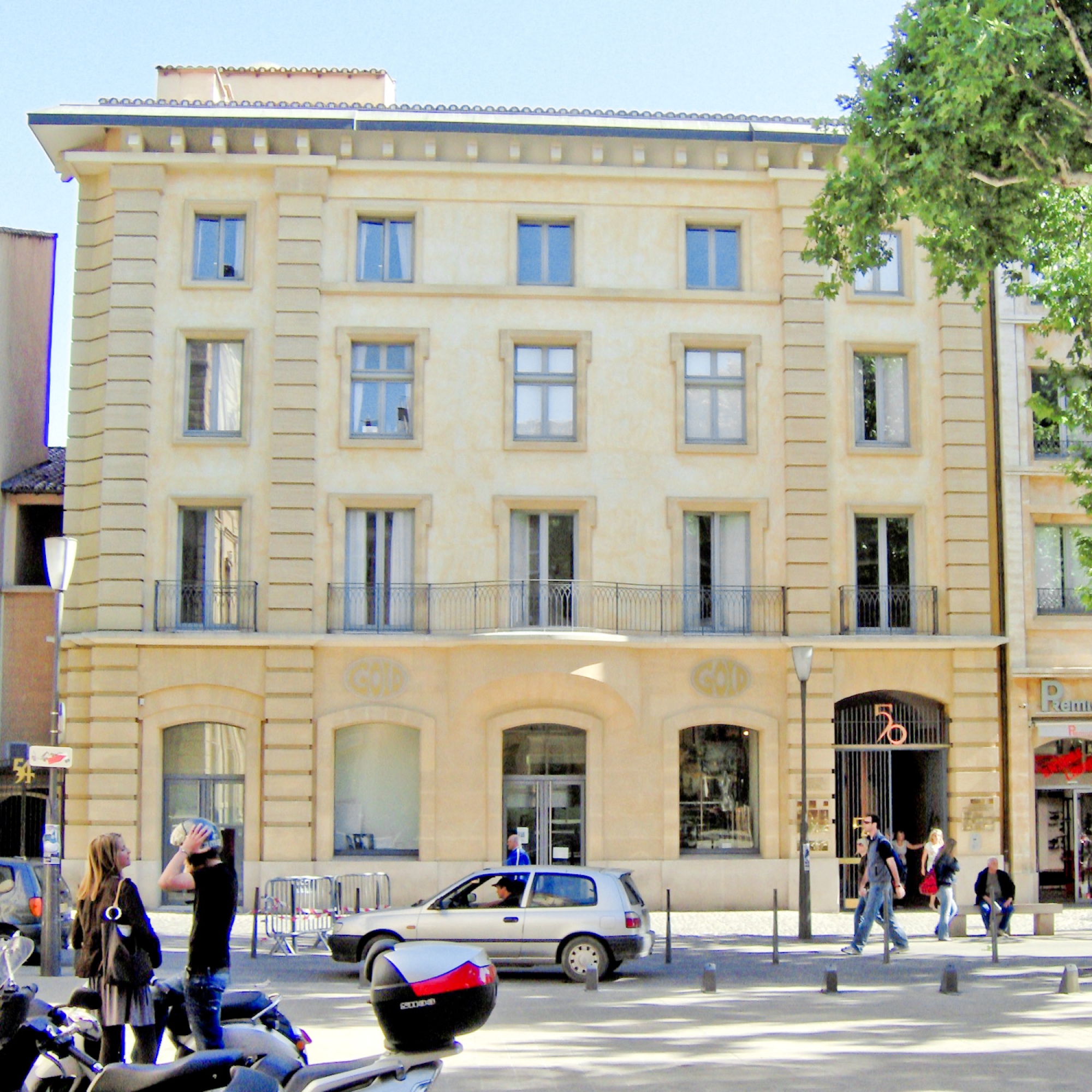 Vue d'ensemble des façades - Mazarin Mirabeau à Aix-en-Provence (13100)