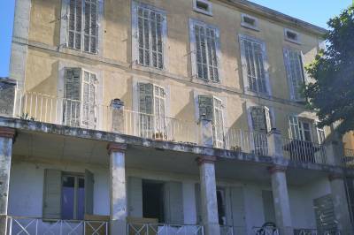 Réhabilitation d'une bastide provençale à Allauch (13190), ravalement de façades à l'enduit chaux NHL 3,5 et lait de chaux Punto Calce