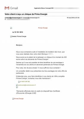 Isolation Thermique par l'Extérieur (ITE) Relius Therm finition enduit chaux Marmorino d'une villa à Hyères (83400) - Prime reçue de PrimesEnergie.fr (prime des fournisseurs d'énergie)