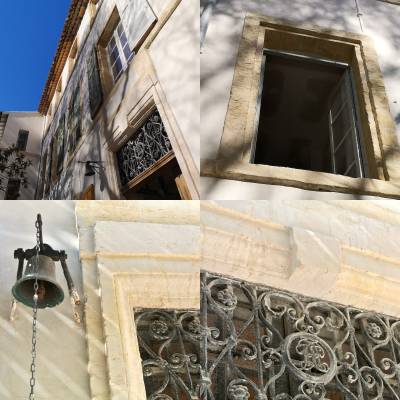 Réhabilitation des façades et modénatures en pierre de taille de l'ancienne école Saint Thomas d'Aquin à Marseille (13006) - Bât. C - ABF : M. Frédéric AUBANTON